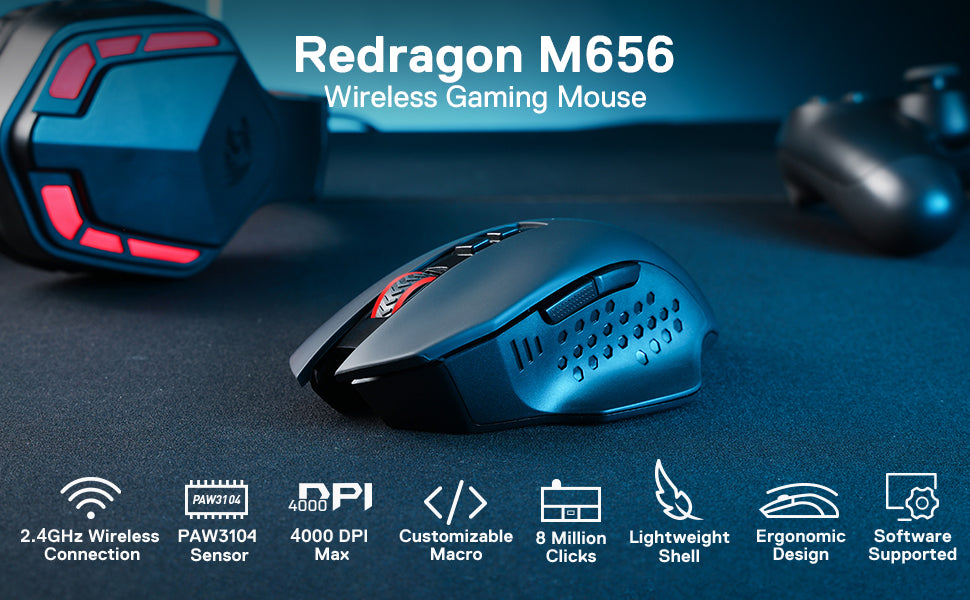 REDRAGON™ M656 Gainer Wireless Gaming Mouse