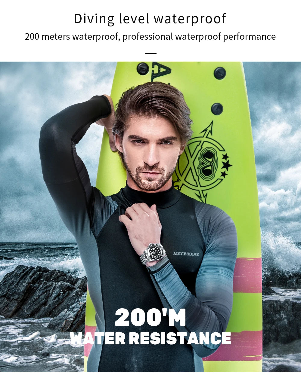 ADDIESDIVE™ Stainless Steel Quartz Business & Outdoor Men’s Watch