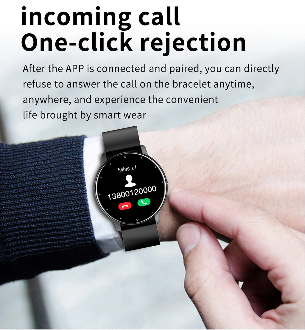 LIGE 2026 Smartwatch – Fitness, Heart Rate Monitor, Waterproof, Android & iOS
