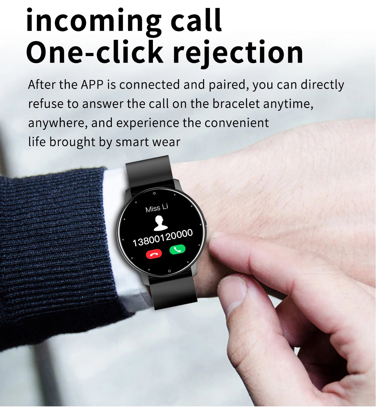 LIGE 2026 Smartwatch – Fitness, Heart Rate Monitor, Waterproof, Android & iOS