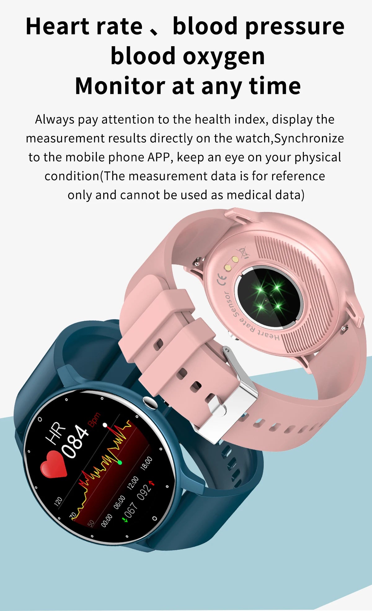 LIGE 2026 Smartwatch – Fitness, Heart Rate Monitor, Waterproof, Android & iOS