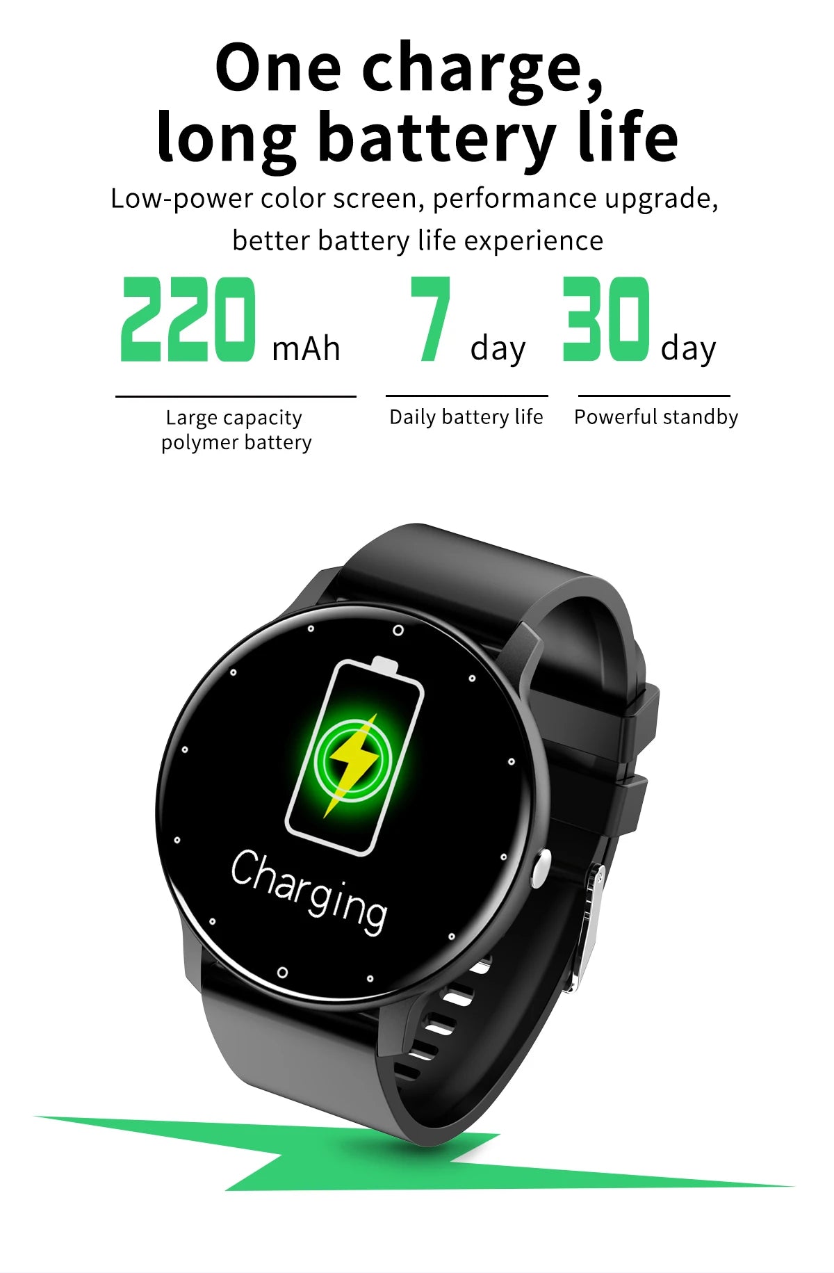 LIGE 2026 Smartwatch – Fitness, Heart Rate Monitor, Waterproof, Android & iOS