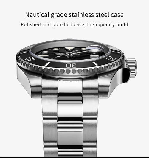 ADDIESDIVE™ Stainless Steel Quartz Business & Outdoor Men’s Watch
