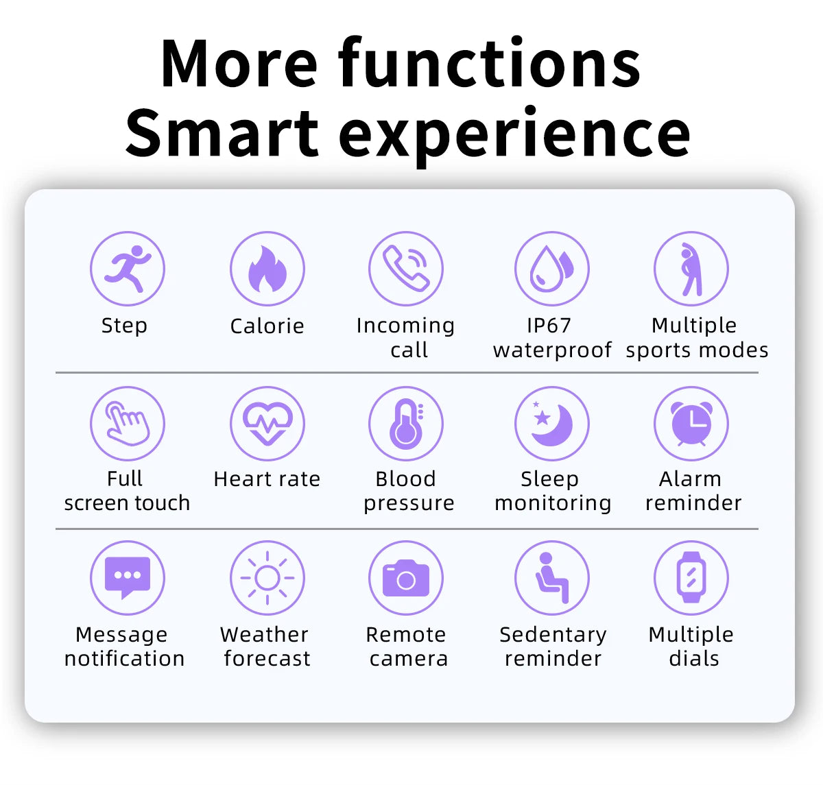 LIGE 2026 Smartwatch – Fitness, Heart Rate Monitor, Waterproof, Android & iOS