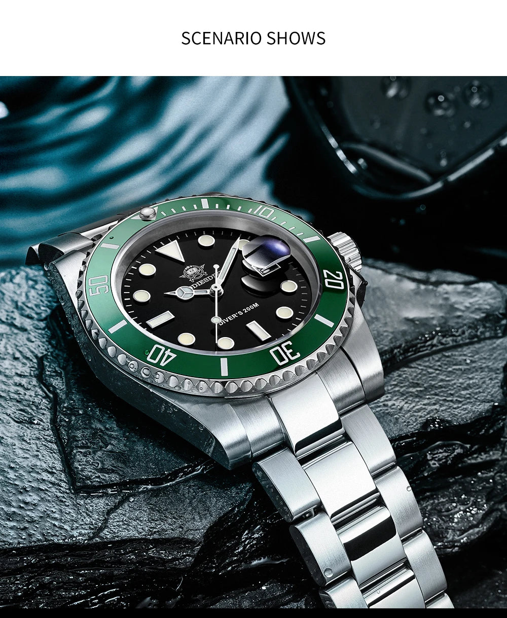 ADDIESDIVE™ Stainless Steel Quartz Business & Outdoor Men’s Watch