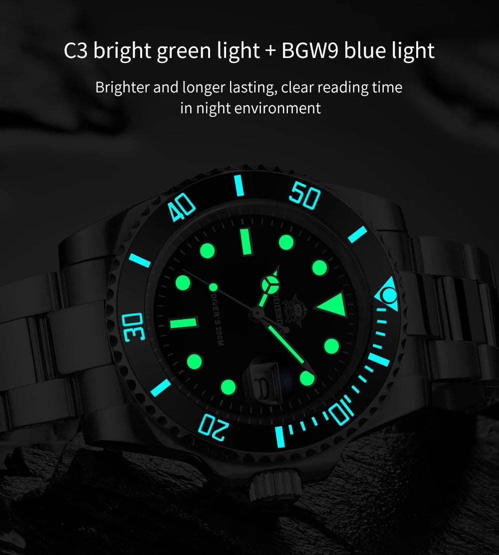 ADDIESDIVE™ Stainless Steel Quartz Business & Outdoor Men’s Watch