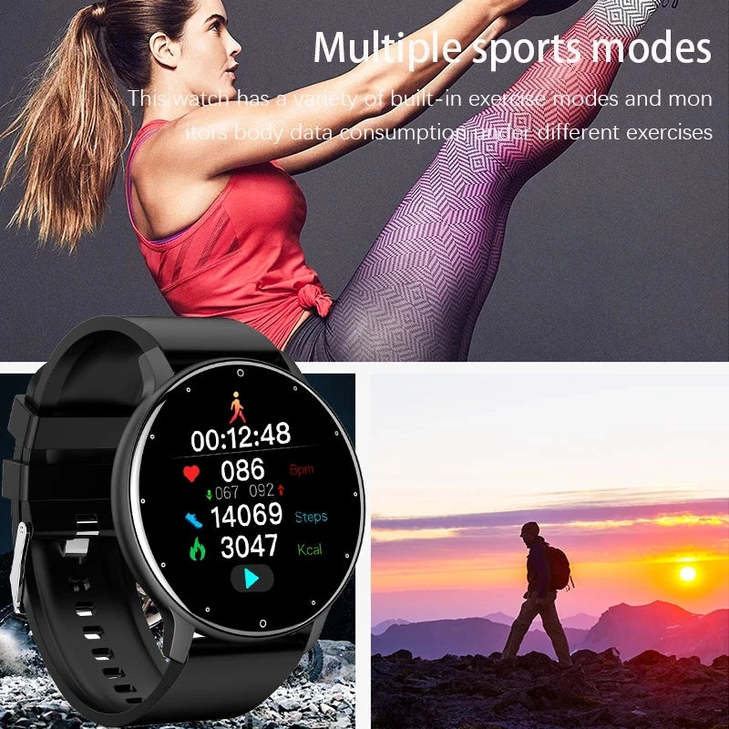 LIGE 2026 Smartwatch – Fitness, Heart Rate Monitor, Waterproof, Android & iOS