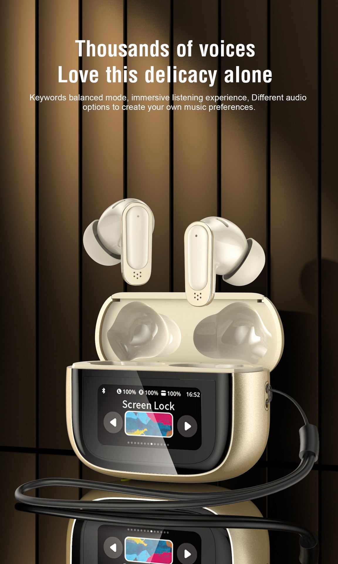NOVALYX™ Ultra V11 Smart Touch ANC Wireless Earbuds