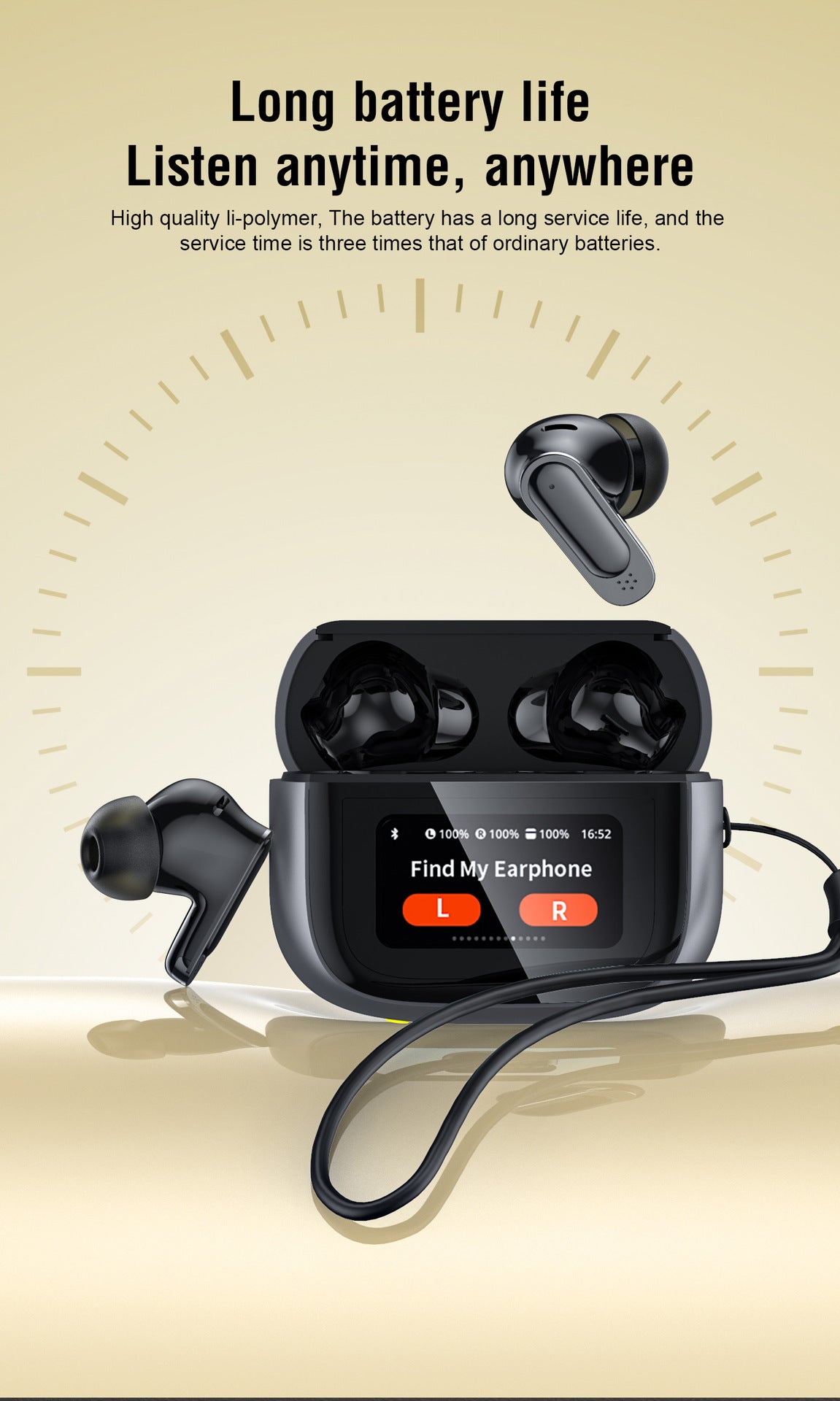 NOVALYX™ Ultra V11 Smart Touch ANC Wireless Earbuds