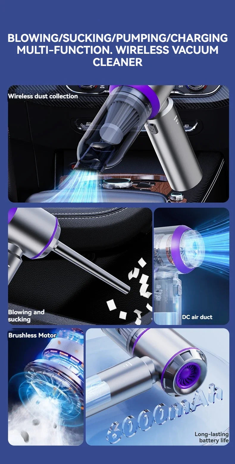 AEROVAC™ TurboForce Wireless Vacuum & Air Duster