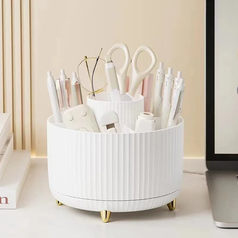 LUMORA™ 360 Rotating Makeup Organizer Pro