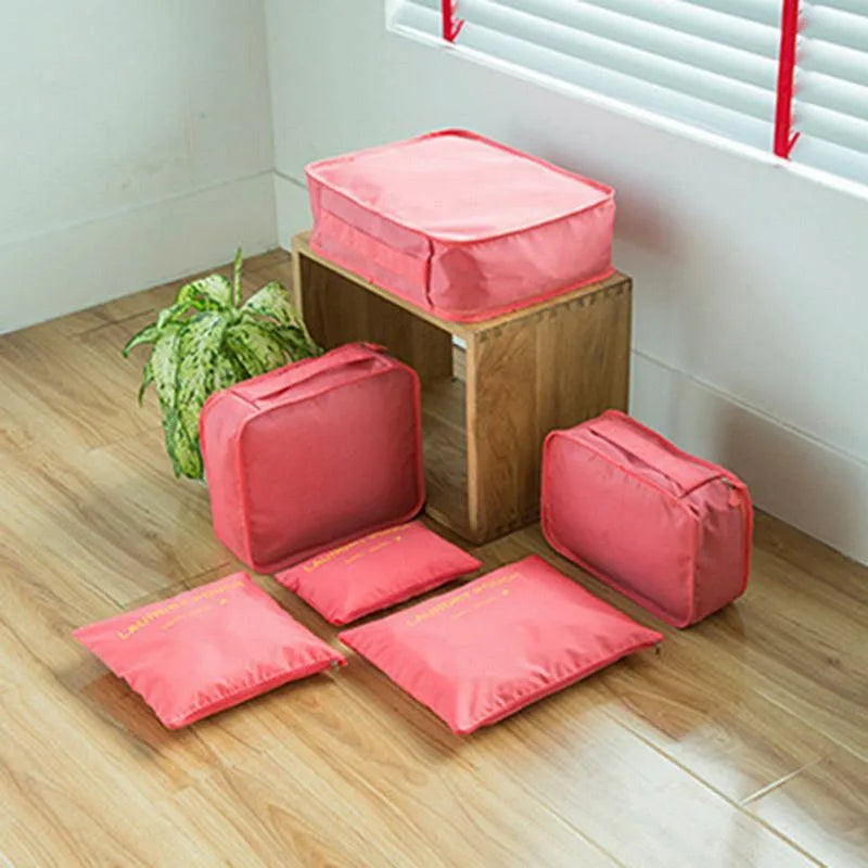 TRAVORA™ 6-Piece Travel Packing Organizer Set