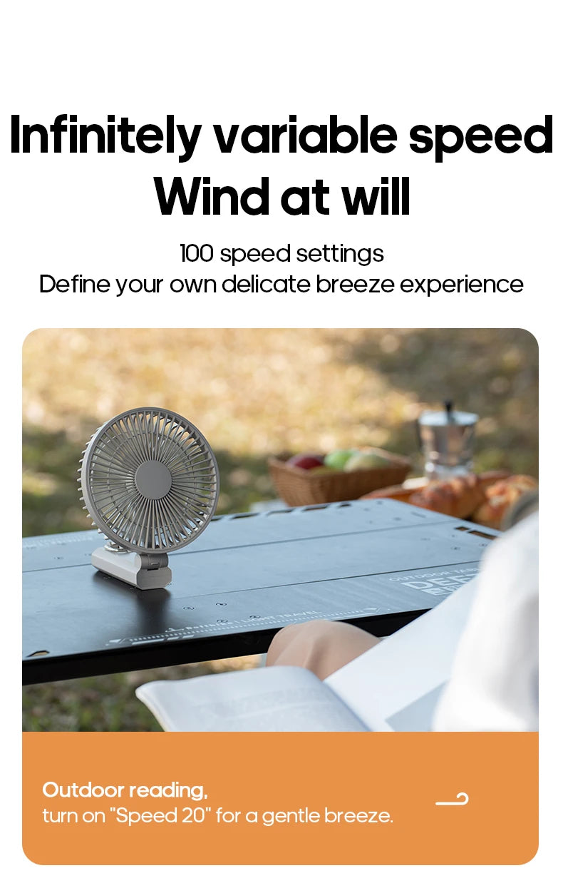ZENOVA™ FlexBreeze Folding Portable Fan
