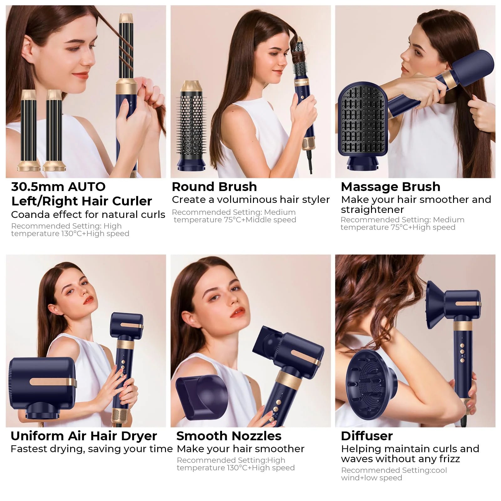 UKLISS™ AirLuxe 7-in-1 Professional Hair Styler