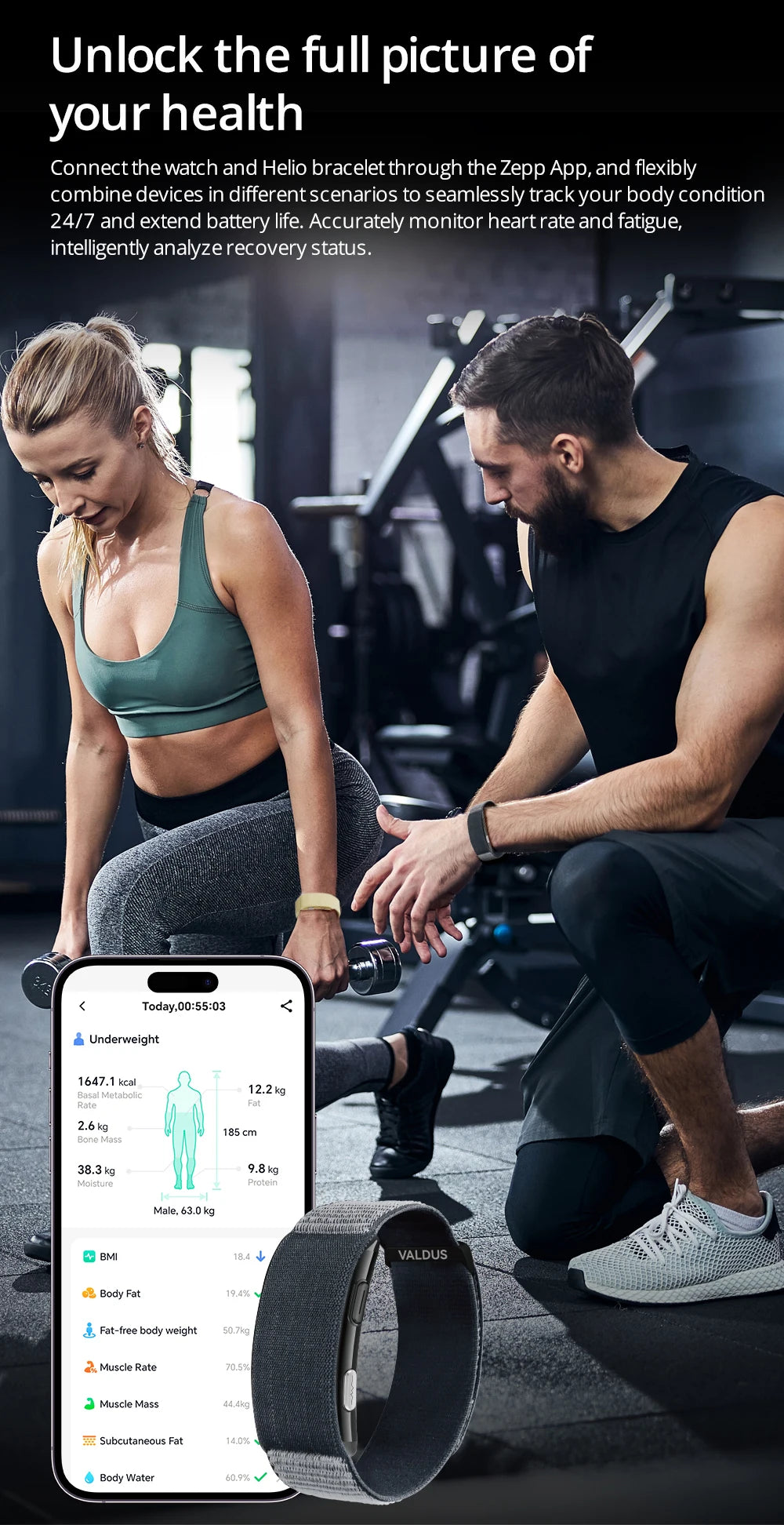 VALTHERON™ ECG Smart Fitness Bracelet
