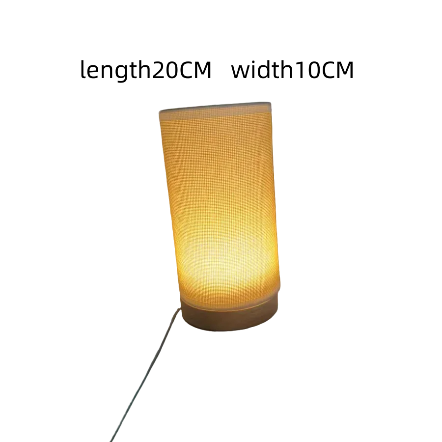 NOCTERA™ Minimalist Wood Grid LED Table Lamp