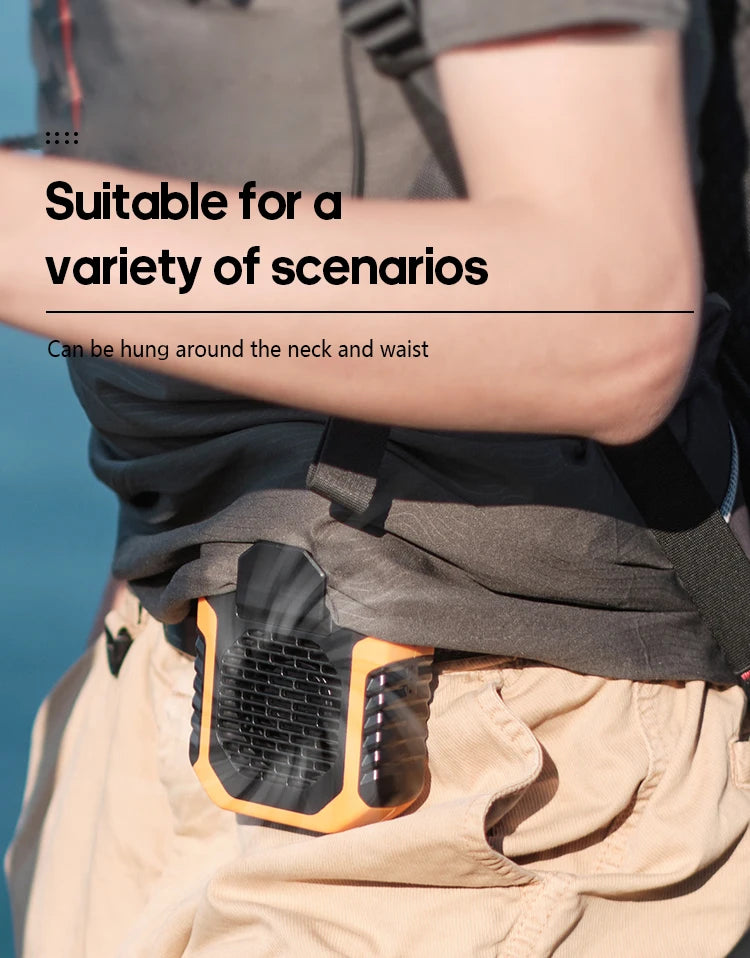 KINSCOTER™ AeroFlow Portable Neck & Waist Cooling Fan