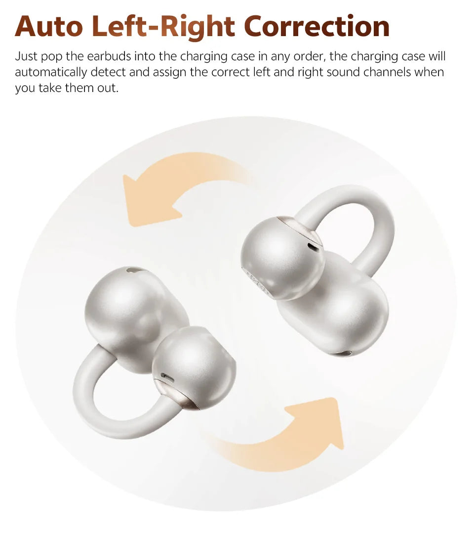 AURION™ Crossky Open-Ear Clip Wireless Earbuds