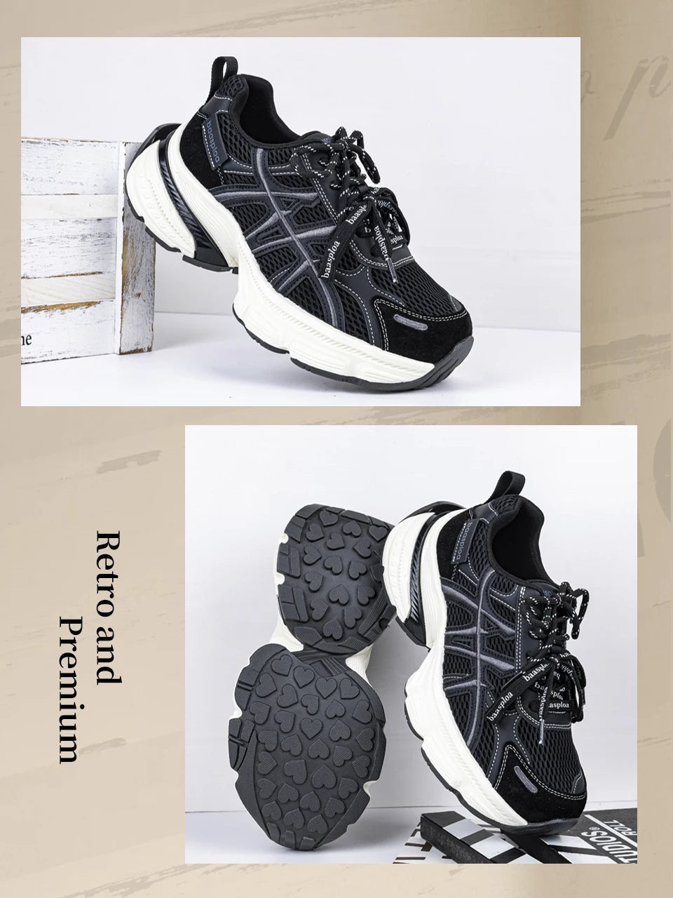 Baasploa™ Retro Chunky Breathable Sneakers