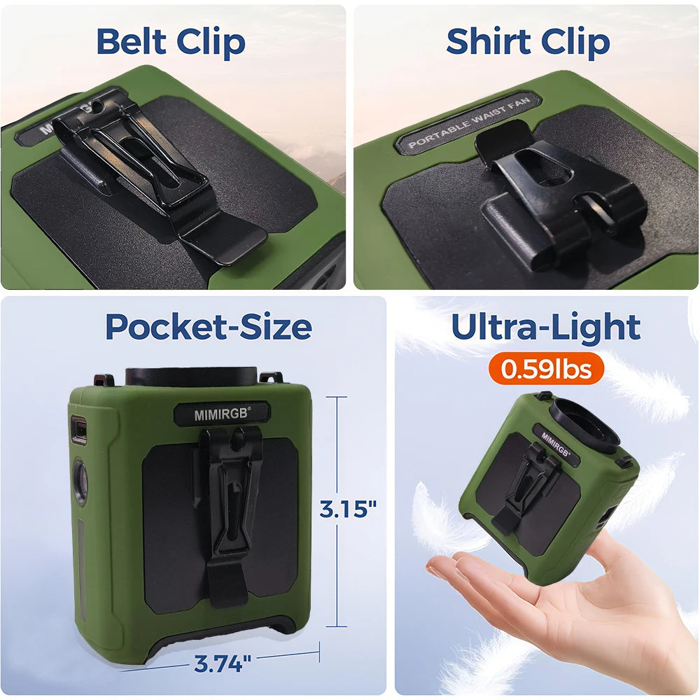 THERMOVE™ PowerBreeze Wearable Waist Fan