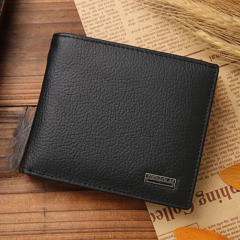 AURION™ Genuine Cowhide Leather Slim Wallet for Men