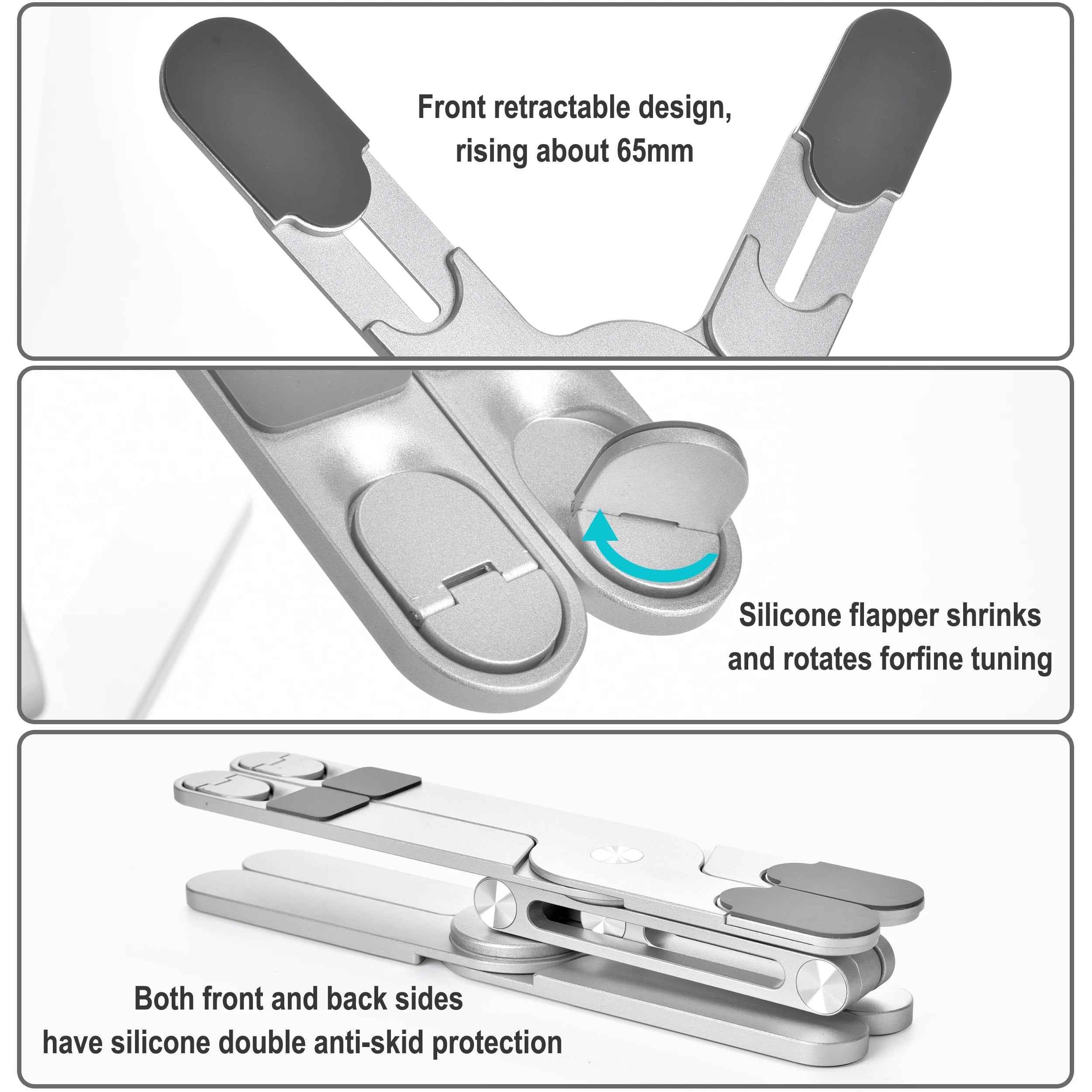 AEROFLEX™ 360 Rotating Aluminum Laptop Stand