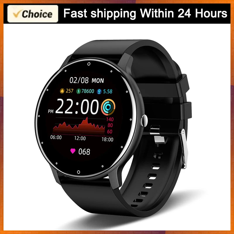 LIGE 2026 Smartwatch – Fitness, Heart Rate Monitor, Waterproof, Android & iOS