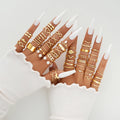 Aurelia™ 58Pcs Vintage Gold Plated Ring Set