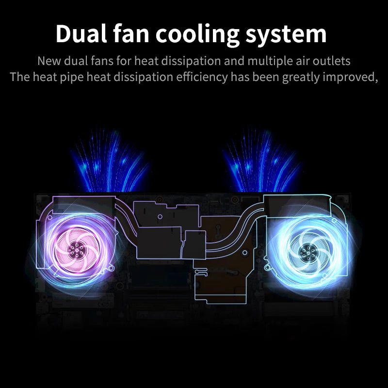 TUHUI™ Dual Screen Pro 16” Intel i7 Gaming Laptop