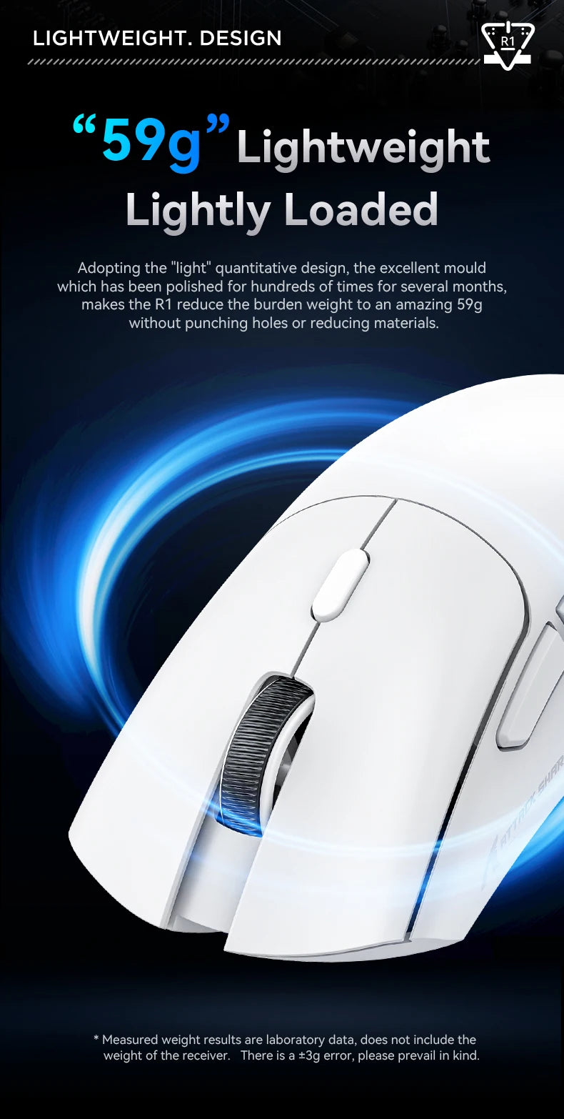 ATTACK SHARK™ R1/X11 UltraLight Wireless Gaming Mouse