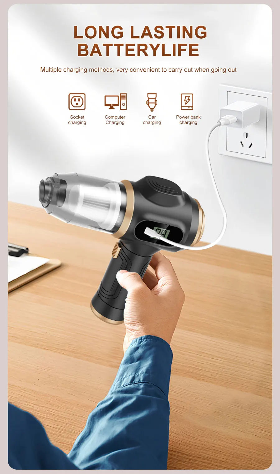 PURAVOX™ MaxForce Wireless Vacuum Cleaner
