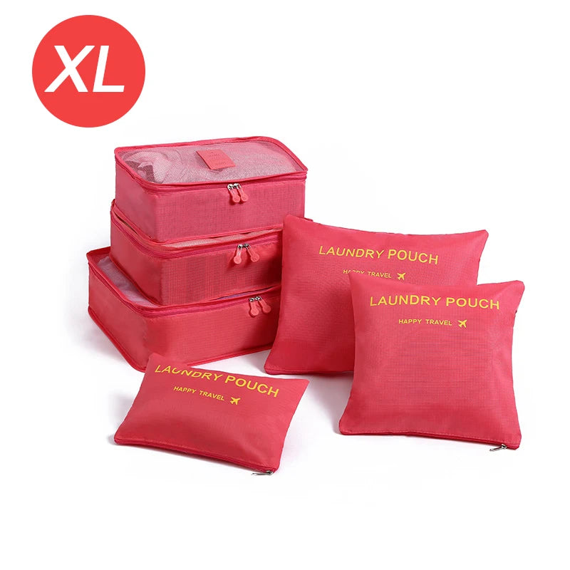 TRAVORA™ 6-Piece Travel Packing Organizer Set