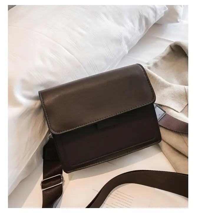 AURELIA™ Classic PU Leather Crossbody Flap Bag