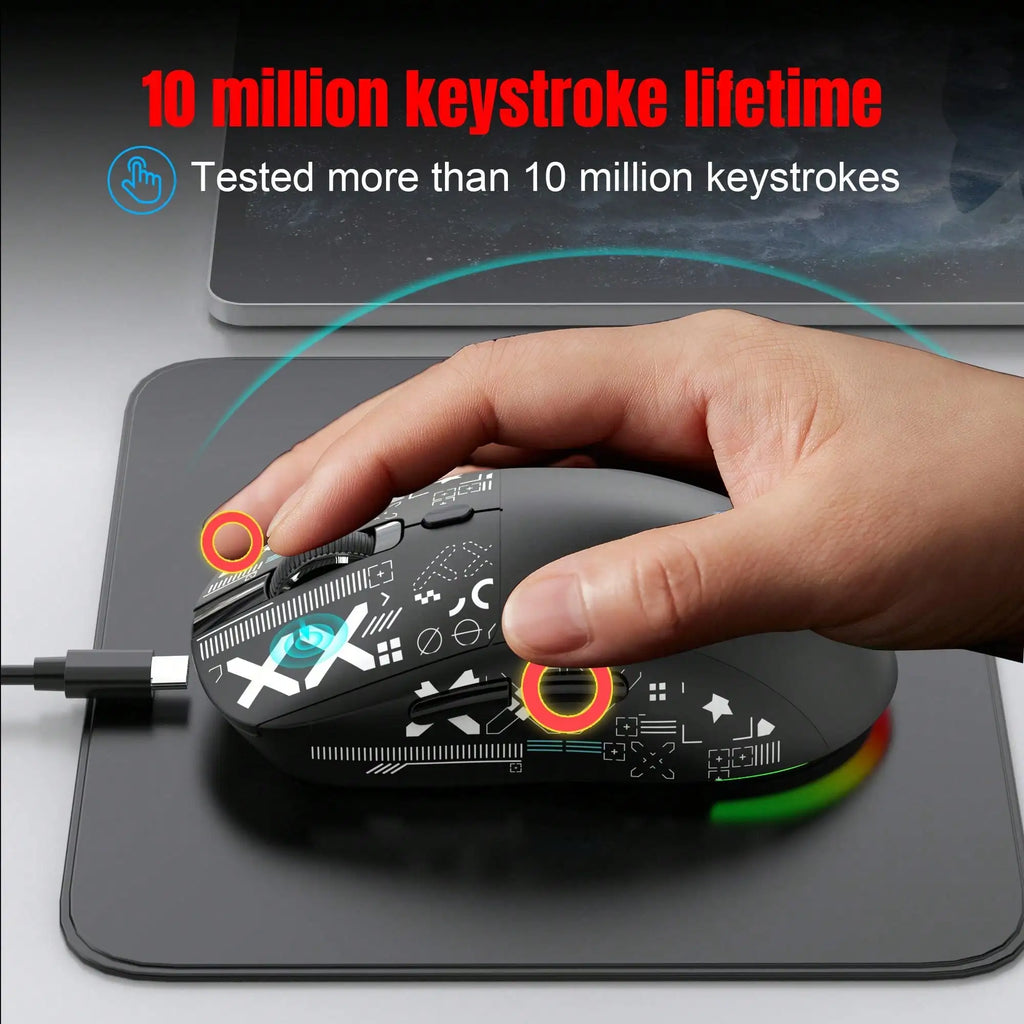 HXSJ™ T90 RGB Tri-Mode Gaming Mouse