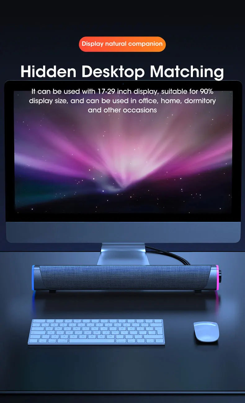 SONIQEDGE™ 4D Stereo Soundbar Speaker