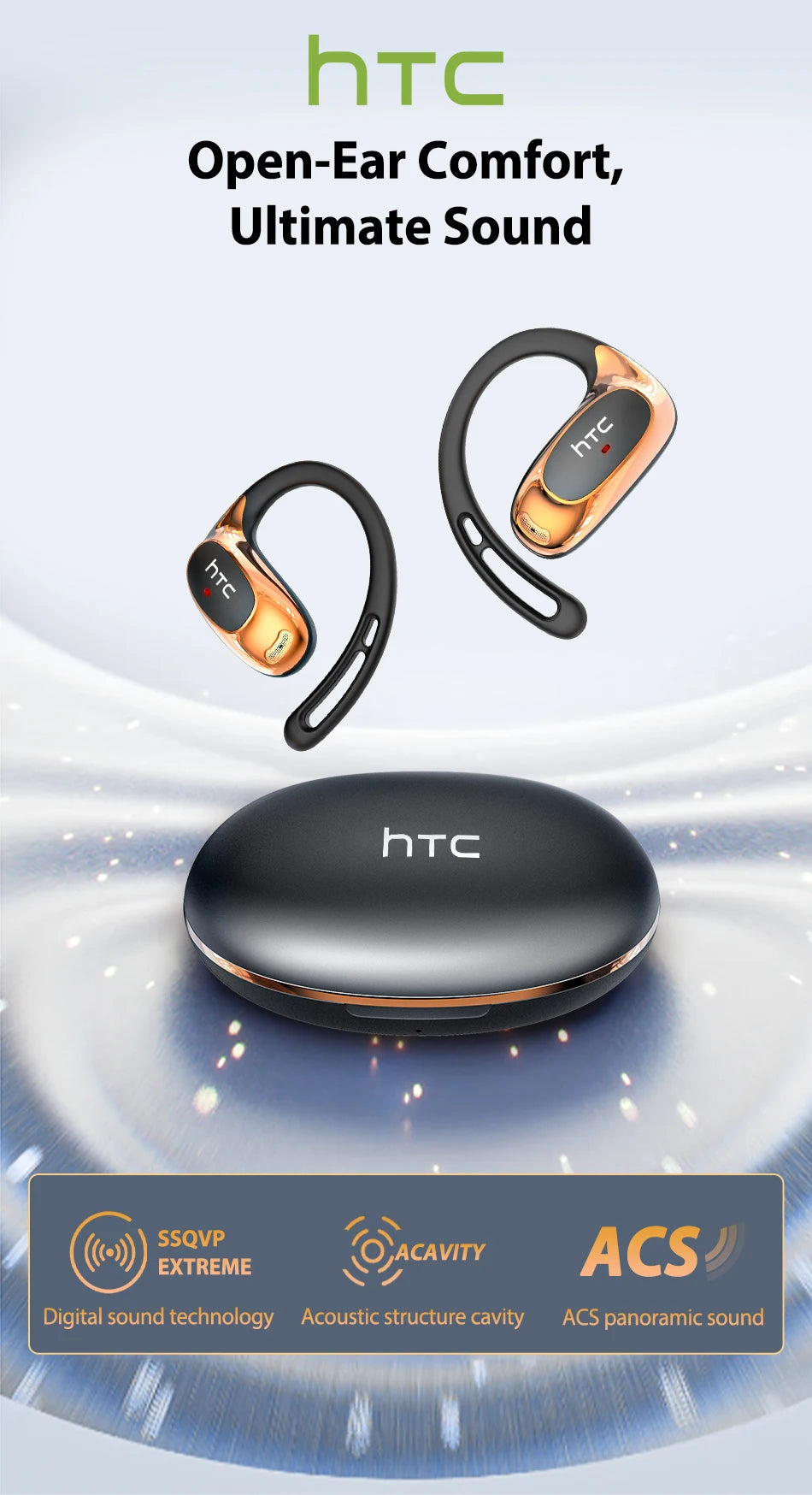 NEXORA™ AI Translation OWS Bluetooth Earhook Earphones