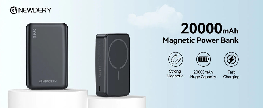 NEWDERY™ MagForce 20K Wireless Power Bank