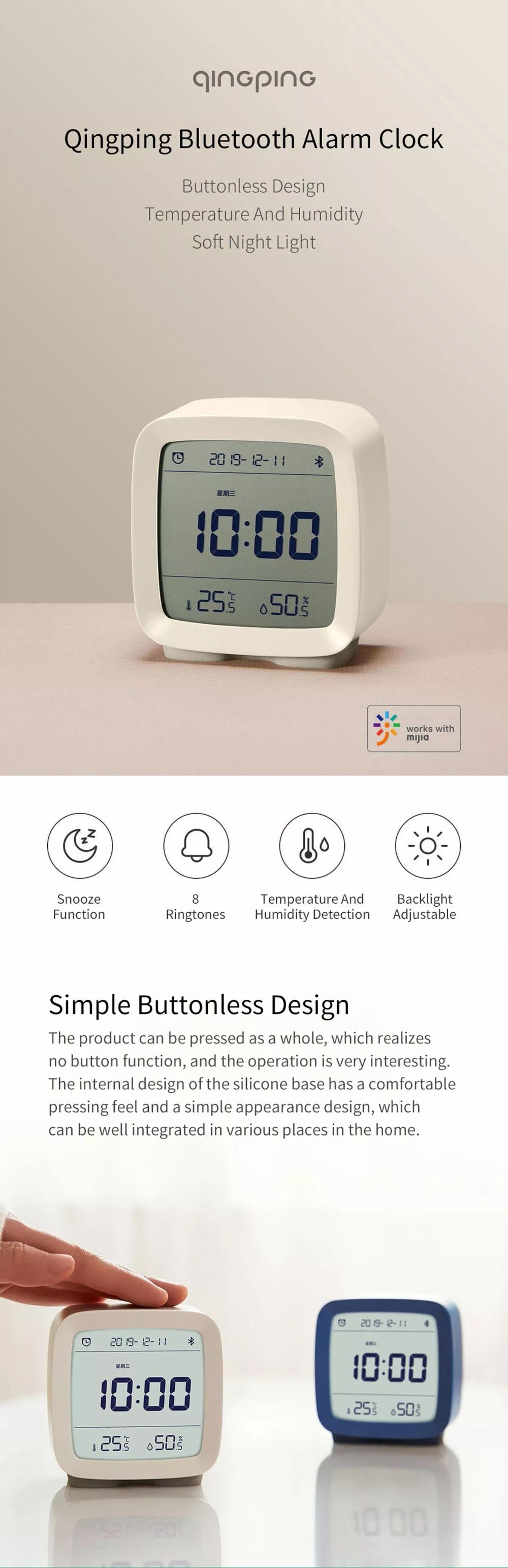 CLIMASENSE™ Smart Climate Alarm Clock
