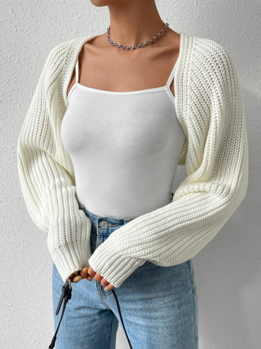 LuxeRib™ Open Front Cropped Cardigan Bolero