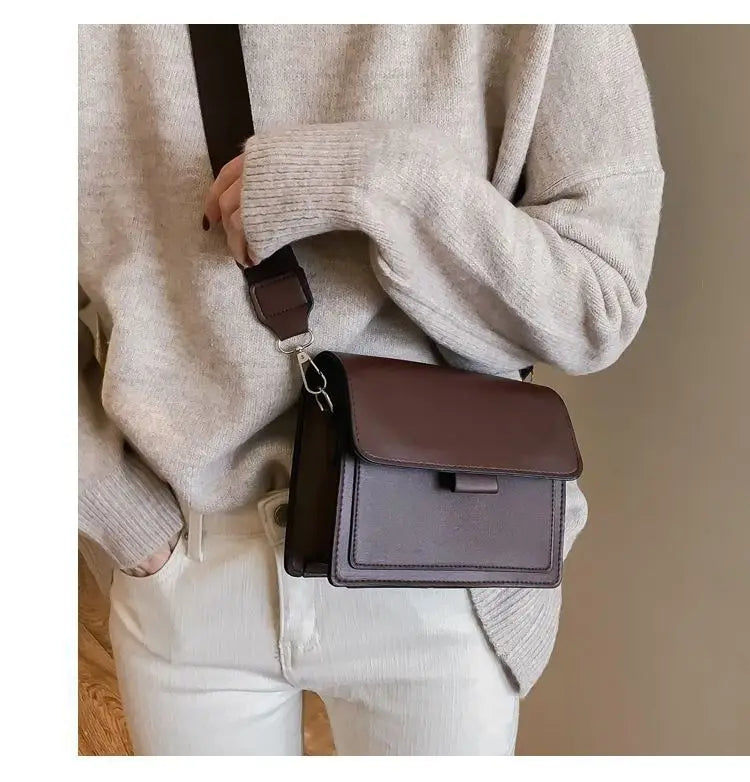 AURELIA™ Classic PU Leather Crossbody Flap Bag