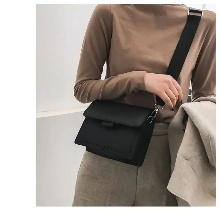 AURELIA™ Classic PU Leather Crossbody Flap Bag