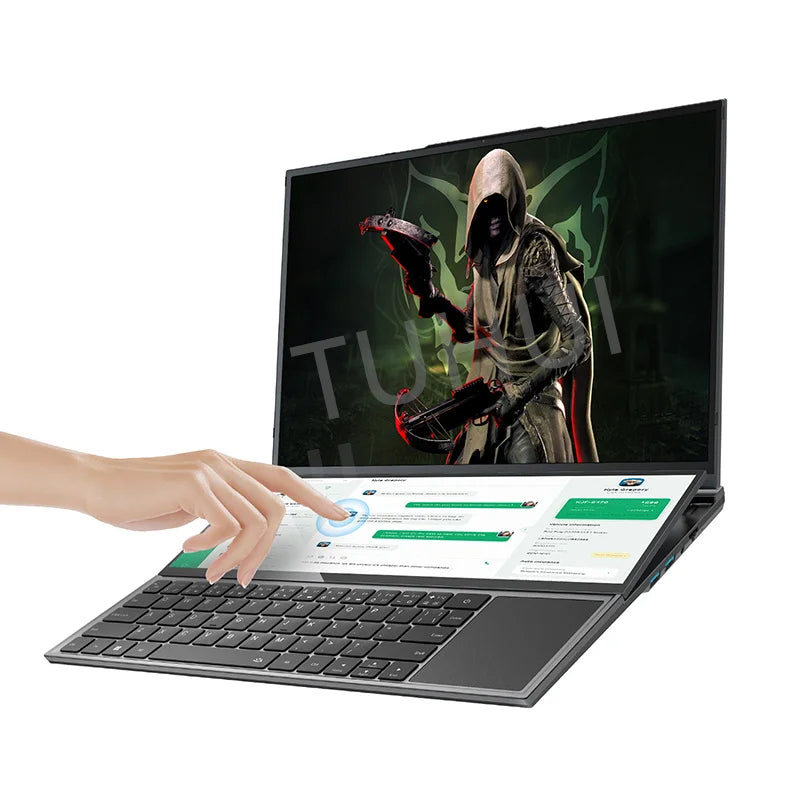 TUHUI™ Dual Screen Pro 16” Intel i7 Gaming Laptop