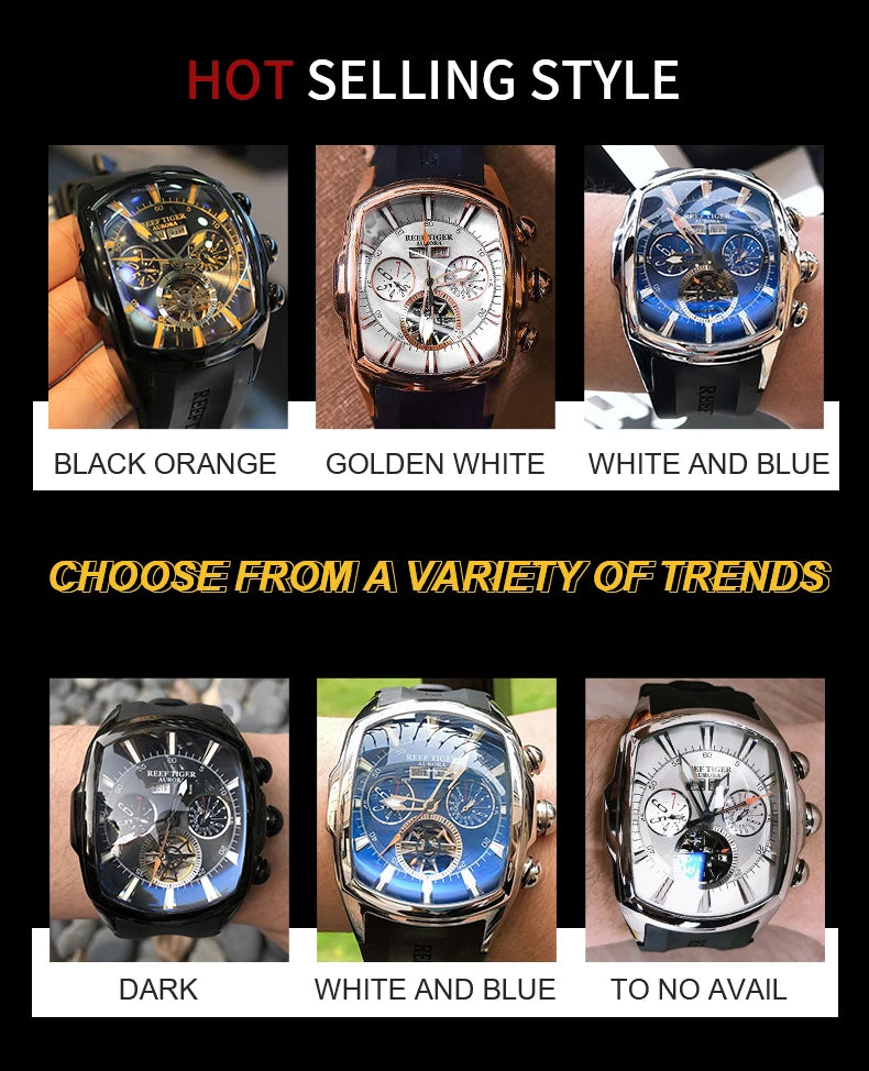 NOIRVANT™ Tourbillon Barrel Automatic Watch