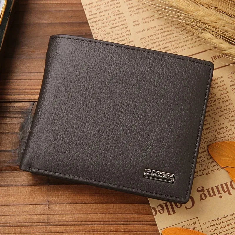 AURION™ Genuine Cowhide Leather Slim Wallet for Men