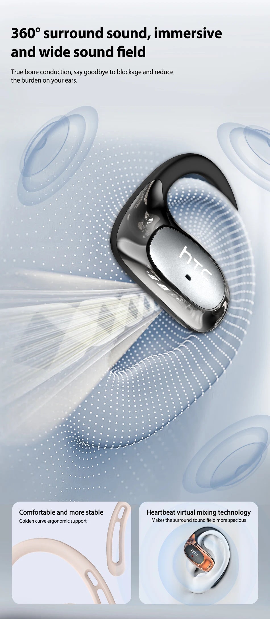 NEXORA™ AI Translation OWS Bluetooth Earhook Earphones