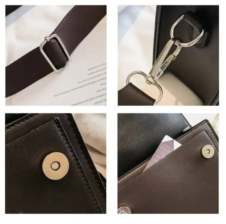 AURELIA™ Classic PU Leather Crossbody Flap Bag