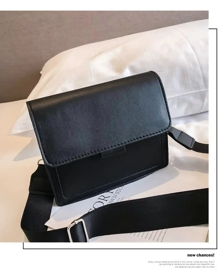AURELIA™ Classic PU Leather Crossbody Flap Bag