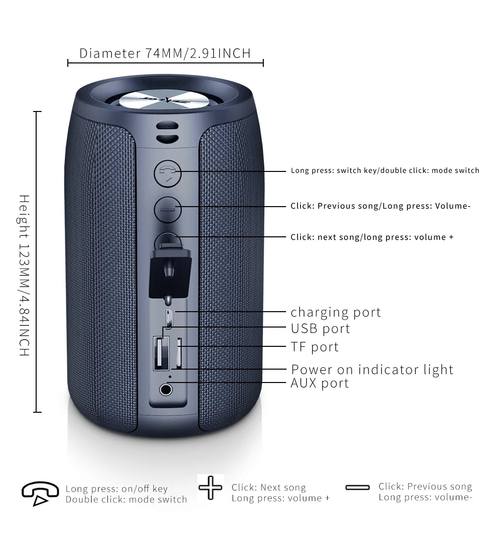 ZEALOT™ S32 Outdoor BassPulse Wireless Speaker