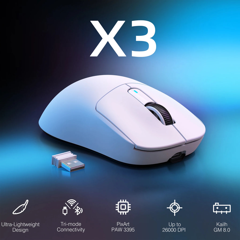 ATTACK SHARK™ X3 UltraLight Pro Gaming Mouse