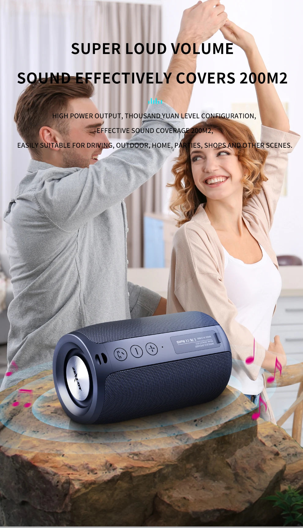 ZEALOT™ S32 Outdoor BassPulse Wireless Speaker